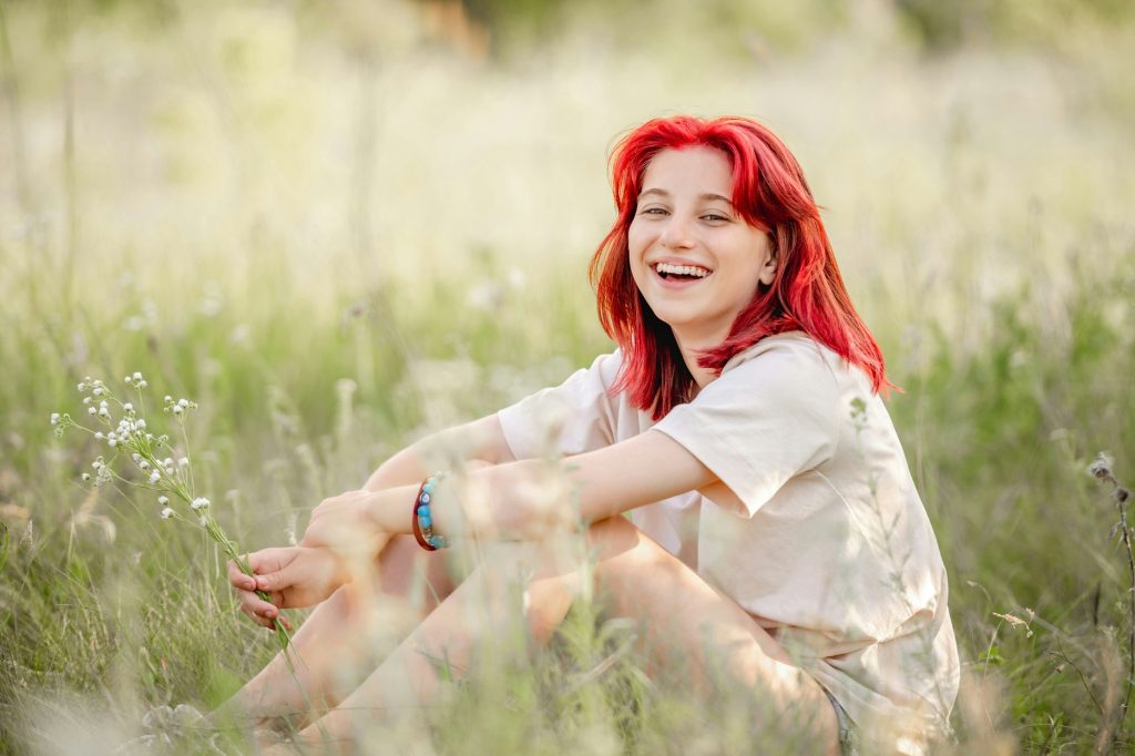 Teen girl at the nature